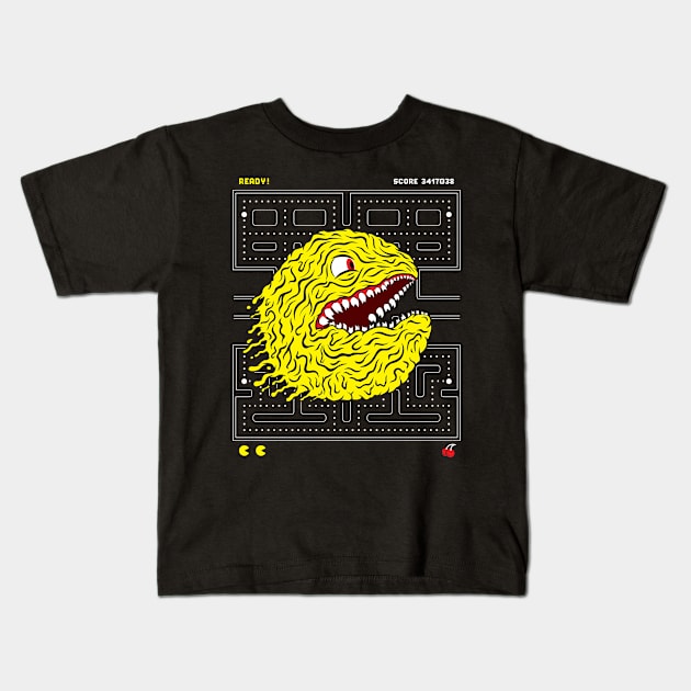 Pac-Man :v Kids T-Shirt by Mapache